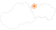 Ausflugsziel Baumwipfelpfad Bachledka in der Tatraregion - Tatra und Nördliche Zips: Position auf der Karte