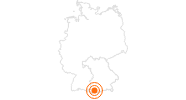 Ausflugsziel Adventsmarkt Füssen im Allgäu: Position auf der Karte