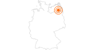 Ausflugsziel Weberglockenmarkt in Neubrandenburg auf der Mecklenburgische Seenplatte: Position auf der Karte
