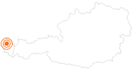 Ausflugsziel Karren-Kante bei Dornbirn am Bodensee-Vorarlberg: Position auf der Karte