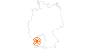 Tourist Attraction Black Forest National Park in the Black Forest: Position on map