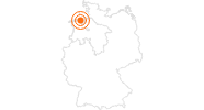 Ausflugsziel Nationalpark Niedersächsisches Wattenmeer an der Nordsee (Niedersachsen): Position auf der Karte