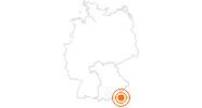 Ausflugsziel Wimbachklamm bei Ramsau im Berchtesgadener Land: Position auf der Karte