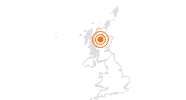 Tourist Attraction Loch Ness in the Highlands: Position on map