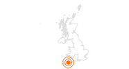 Ausflugsziel Lost Gardens of Heligan in Cornwall in Cornwall und Isles of Scilly: Position auf der Karte
