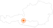 Ausflugsziel Goldgräberdorf Heiligenblut in Hohe Tauern - die Nationalpark-Region in Kärnten: Position auf der Karte