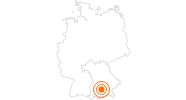 Tourist Attraction Tollwood Festival Munich in Munich: Position on map