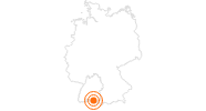 Ausflugsziel Burg Meersburg am Bodensee am Bodensee: Position auf der Karte