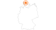 Ausflugsziel Museumsberg Flensburg an der Ostsee und Holsteinische Schweiz: Position auf der Karte