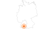 Ausflugsziel Klosterbaustelle Campus Galli in Oberschwaben: Position auf der Karte