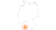 Ausflugsziel Hohenzollernschloss Sigmaringen Schwäbische Alb: Position auf der Karte