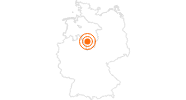 Ausflugsziel UNESCO Welterbe Fagus Werk in Alfeld in der Region Hannover: Position auf der Karte