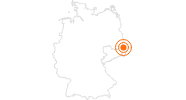 Ausflugsziel Muskauer Schloss in Oberlausitz: Position auf der Karte