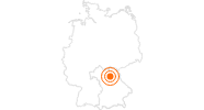 Ausflugsziel Erlebnisfelsen Pottenstein mit Sommerrodelbahnen in der Fränkische Schweiz: Position auf der Karte