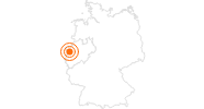 Ausflugsziel Kloster Kamp mit Gärten in Niederrhein: Position auf der Karte
