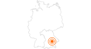Tourist Attraction City Residence in Landshut in the Bavarian Golf and Spa Country: Position on map