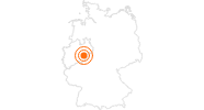 Ausflugsziel Sauerländer Besucherbergwerk in Ramsbeck im Sauerland: Position auf der Karte