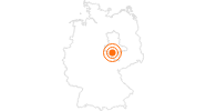 Ausflugsziel Luther Museen in Eisleben, Wittenberg und Mansfeld in Harz (Sachsen-Anhalt): Position auf der Karte