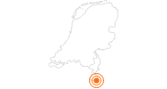 Ausflugsziel Labyrinth Dreiländerpunkt in Vaals in Süd-Limburg: Position auf der Karte