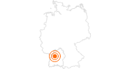 Ausflugsziel Aussichtsturm Himmelsglück mit Flying Fox in Schömberg im Schwarzwald: Position auf der Karte