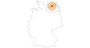 Ausflugsziel Karls Erlebnis-Dorf Rövershagen an der Ostseeküste Mecklenburg: Position auf der Karte