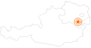 Ausflugsziel Aussichtsplattform Skywalk Hohe Wand in den Wiener Alpen in Niederösterreich: Position auf der Karte