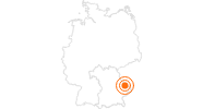 Tourist Attraction Silberberg Coaster in Bodenmais in the Bavarian Forest: Position on map