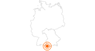 Tourist Attraction Gaisalp Lakes in Oberstdorf in the Allgäu: Position on map