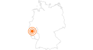 Ausflugsziel Dreimühlen-Wasserfall in Rheinland-Pfalz in der Eifel: Position auf der Karte
