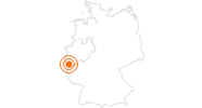 Ausflugsziel Obersee der Rurtalsperre in Nordrhein-Westfalen in der Eifel & Aachen: Position auf der Karte