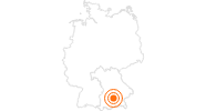 Ausflugsziel Meißener Porzellan-Sammlung Stiftung Schneider in Schloss Lustheim im Münchner Umland: Position auf der Karte