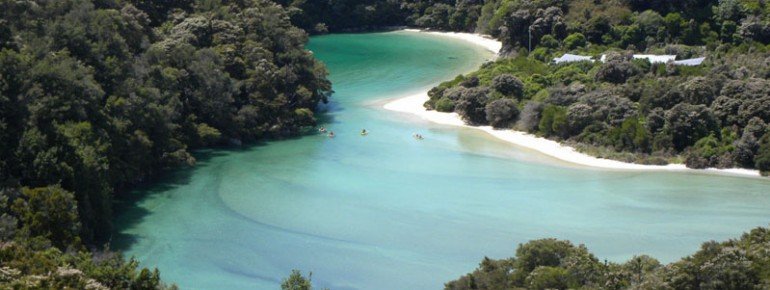 Die türkisblaue Frenchman Bay im Abel-Tasman-Nationalpark