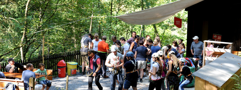 Kiosk und Startplatz