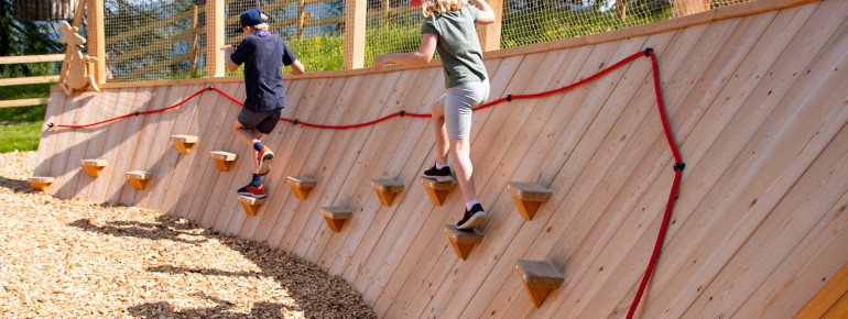 ...eine gamsige Kletterwand