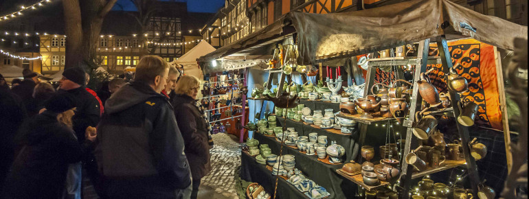 Beim Advent in den Höfen öffnen die schönsten Innenhöfe Quedlinburgs ihre Türen.