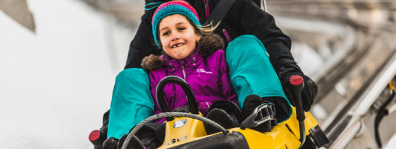 Auch im Winter kann man auf dem Coaster ins Tal flitzen.
