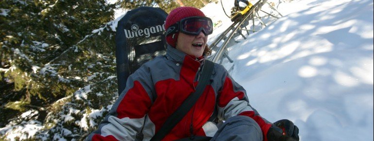 Rodelspaß im Winter