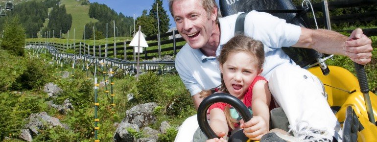 Mit der Untermarkter Alm-Bahn geht es bequem zum Startpunkt.