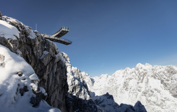 Die Aussichts-Plattform AlpspiX ist auch im Winter geöffnet.