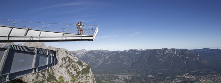 Im Sommer ist das AlpspiX ein beliebtes Ziel für Wanderer