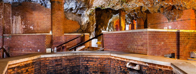 Die Salzgrotte hat eine Grundfläche von 280 Quadratmetern.