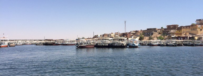 Der Hafen des Nassersees in Assuan