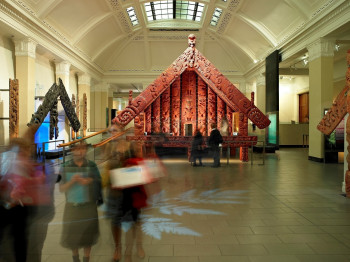 Pataka im Maori-Bereich des Museums