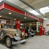Wie auf einer Zeitreise - im Museum ist eine Tankstelle aus den 30er Jahren aufgebaut