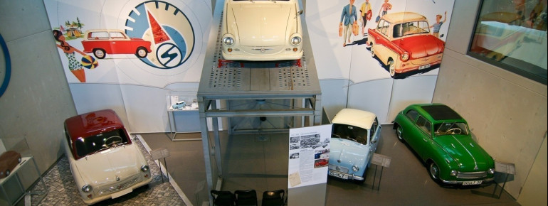 Der "Trabbi" wurde auch in Zwickau produziert - und darf im Museum nicht fehlen