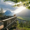 Herrlicher Blick auf die Hohe Munde von der Aussichtsplattform Kurblhang