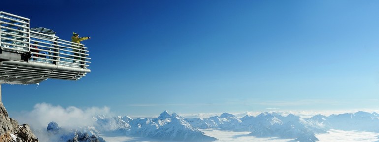 Der Dachstein Sky Walk liegt in einer Höhe von 2.700 Metern über dem Meeresspiegel.