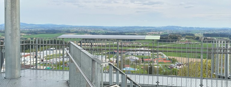 140 Stufen muss der Besucher überwinden, um zur Aussichtsplattform in 25 Metern Höhe zu kommen.