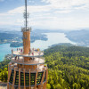 Genieße von der Aussichtsplattform einen tollen Ausblick über den Wörthersee.