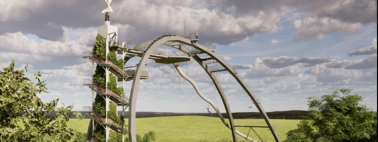 Der integrierte Vertical Garden des SkyLoop fördert die Biodiversität der Vögel und Insekten.